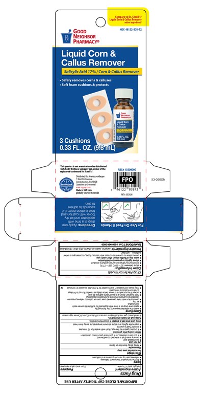 Carton (Good Neighbor Pharmacy Liquid Corn And Callus Remover 46122 838 72)